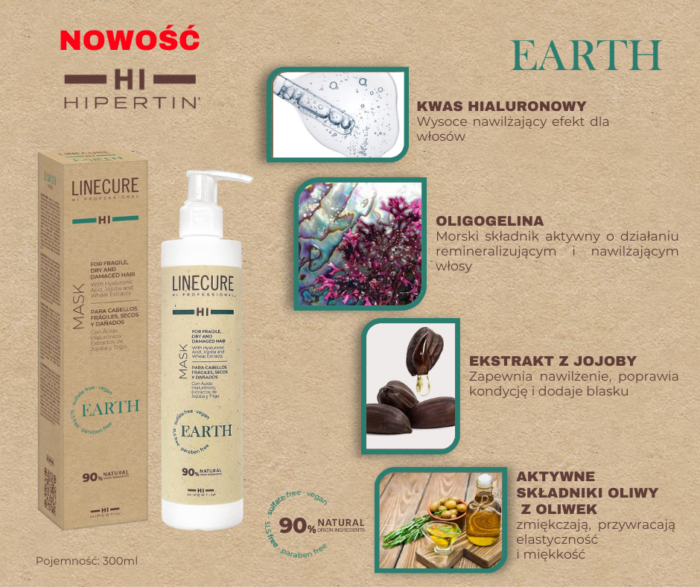 Maska naprawa i nawilżenie - Hipertin EARTH MASK 300 ml (2)